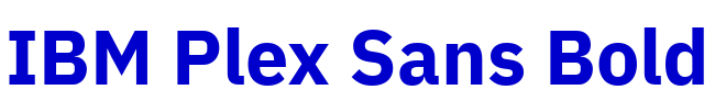 IBM Plex Sans Bold шрифт